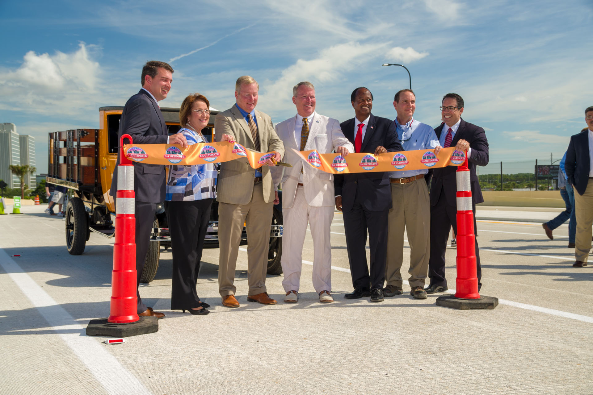 Global-5 organizes media event for ribbon-cutting ceremony to open Grand National Drive I-4 overpass