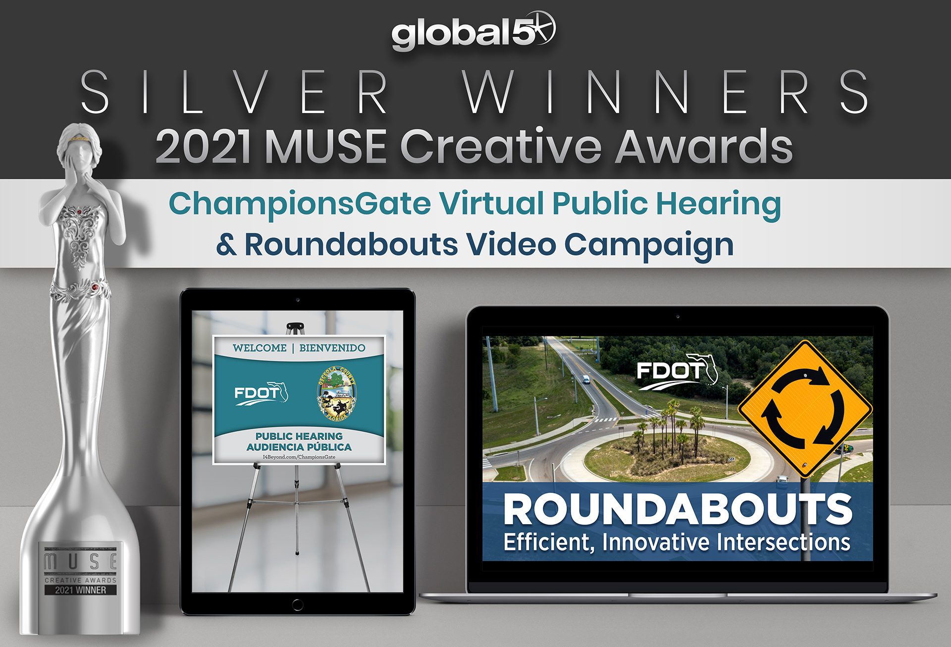 Global-5 Brings Home Two MUSE Creative Awards